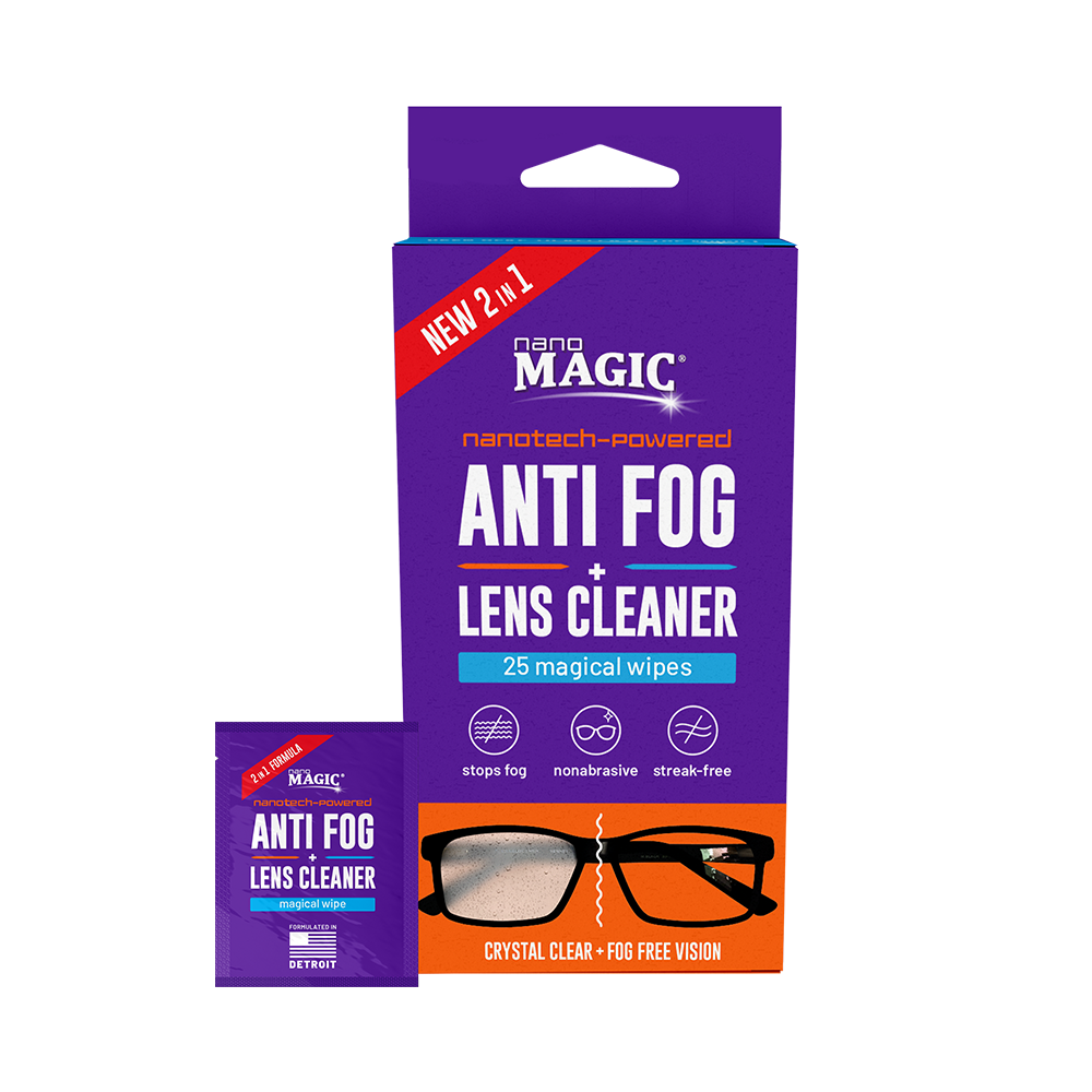 Anti Fog + Lens Cleaner 25pk Wipes [40ct/case]