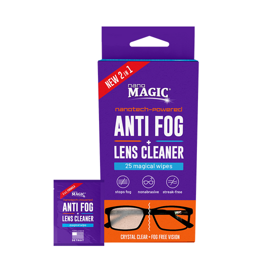 Anti Fog + Lens Cleaner 25pk Wipes [40ct/case]