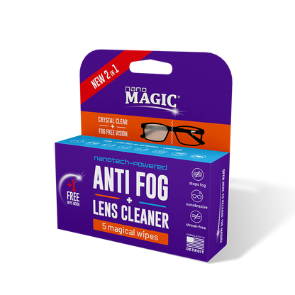Anti Fog + Lens Cleaner 6pk Wipes [40ct/case]